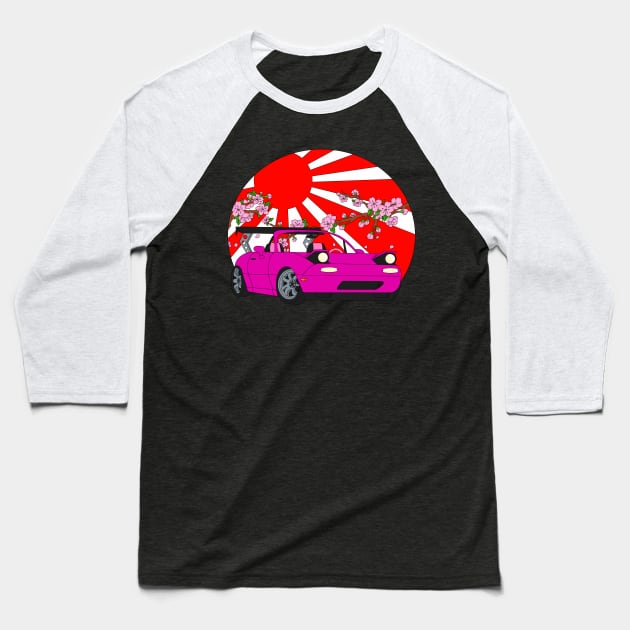 The Pink Roadster Baseball T-Shirt by VanityChiks